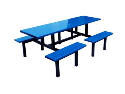 8人位学校餐桌（分段长条凳）