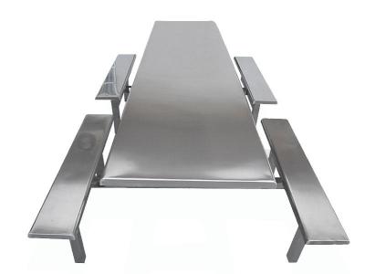 8人位不锈钢餐桌（分段餐桌）